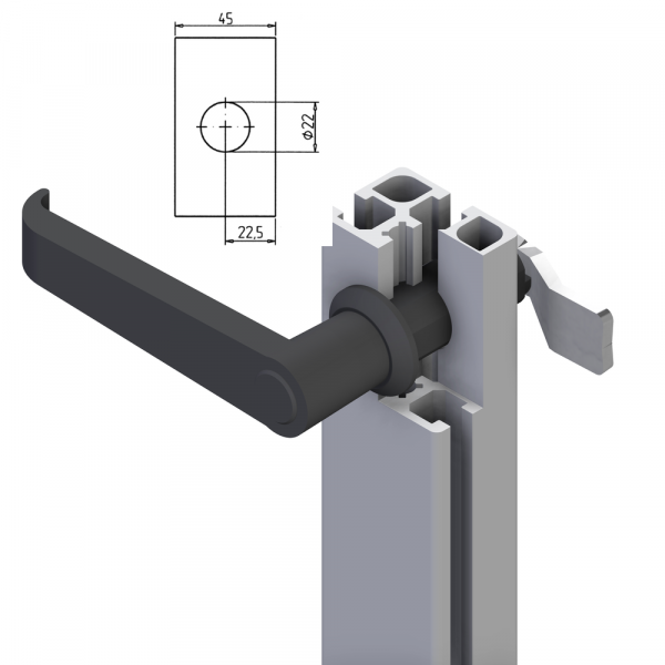 ROČAJ 32 BREZ KLJUČAVNICE (ČRN)