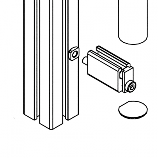 ROČAJ PROFIL 32  L=300mm, A=48mm