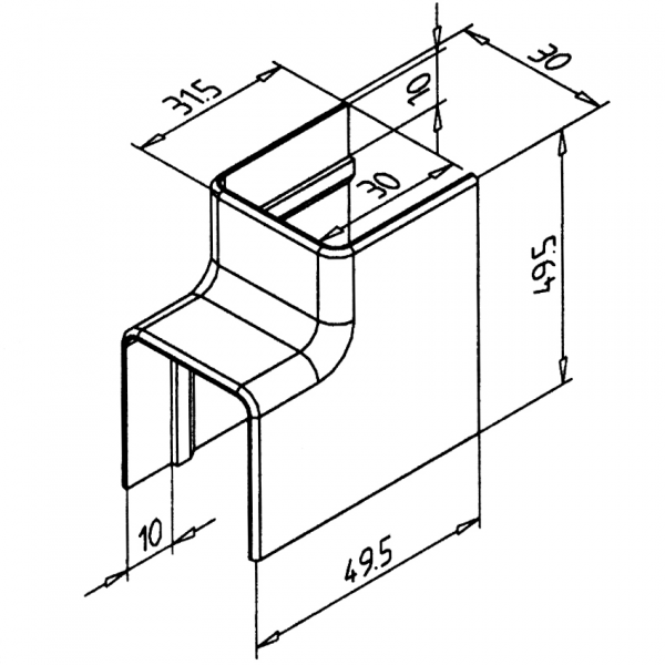 POKROV VERTIKALNI SPOJ ZA KABELSKI KANAL 27 AL