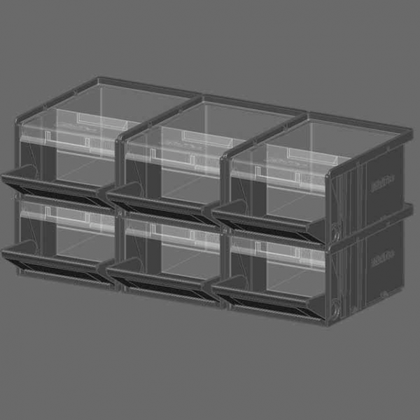 ŠKATLA ZA SHRANJEVANJE S POKROVOM IN PREGRADO