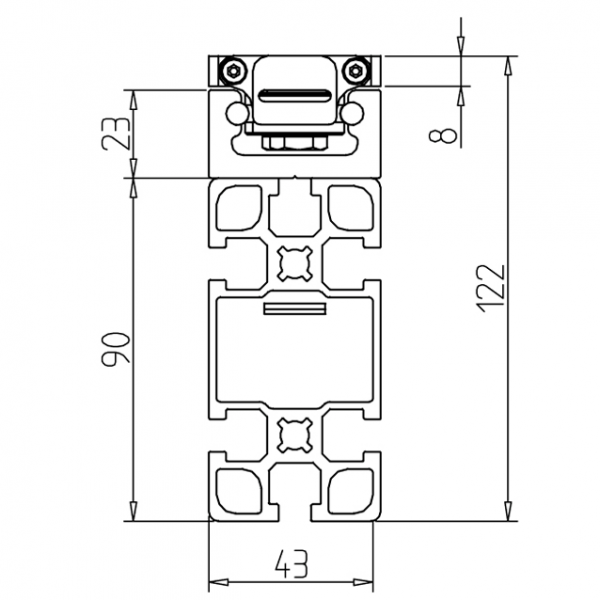 MODUL LINEARNI LR 6 Z COMPACT - 90 NERJAVEČ
