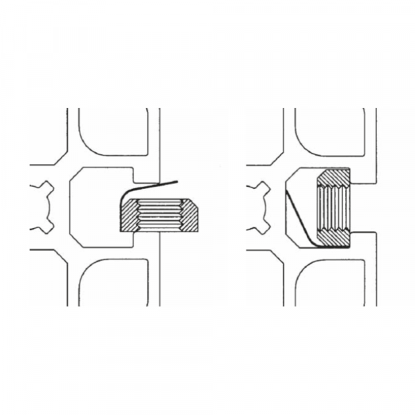 MATICA KV. M6 Z Z VZMETJO POCINKANA (ESD)