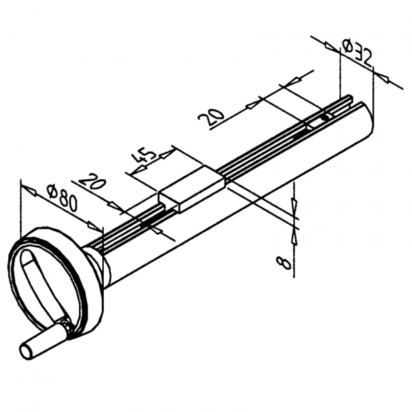 MINI - ENOTA ZA NASTAVLJANJE IZ PROFILA ROČAJ 32