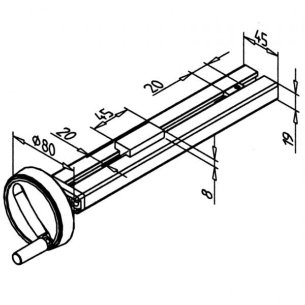 MINI - ENOTA ZA NASTAVLJANJE IZ PROFILA 45X19