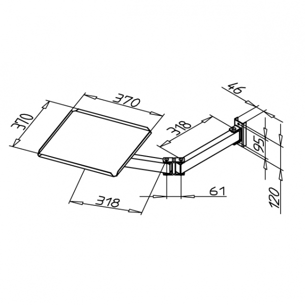 POLICA ZA ZASLON Z VRTENJEM