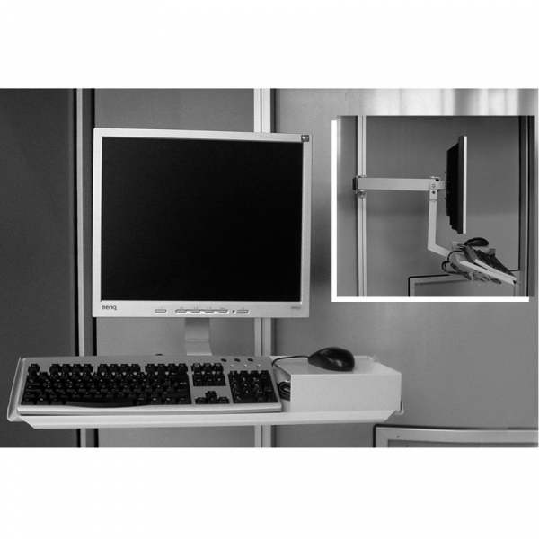 POLICA ZA MONITOR Z NOSILCEM ZA TIPKOVNICO 75