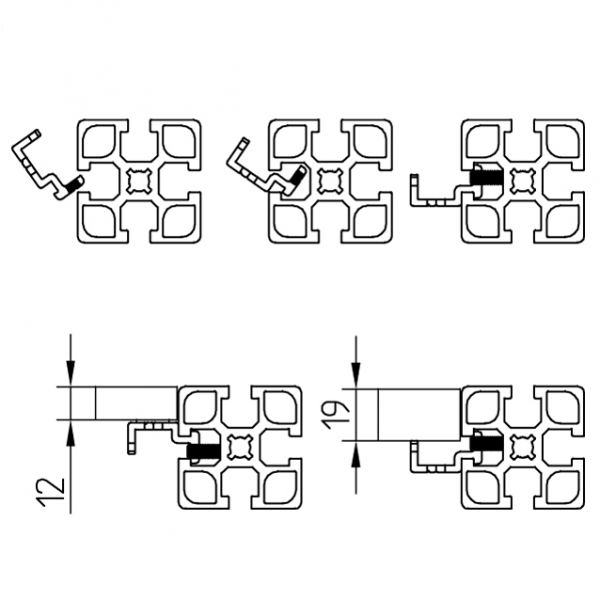 ZGIBNA MONTAŽNA OSNOVA N