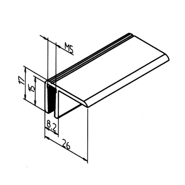 VPENJALNI PROFIL ZA POLNILO - ENOJNI
