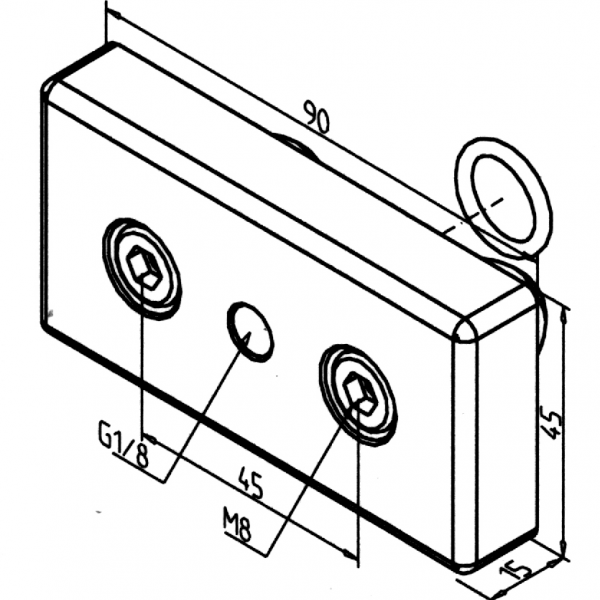 POVEZOVALNA PNEVMATSKA PLOŠČA 45 G3/8