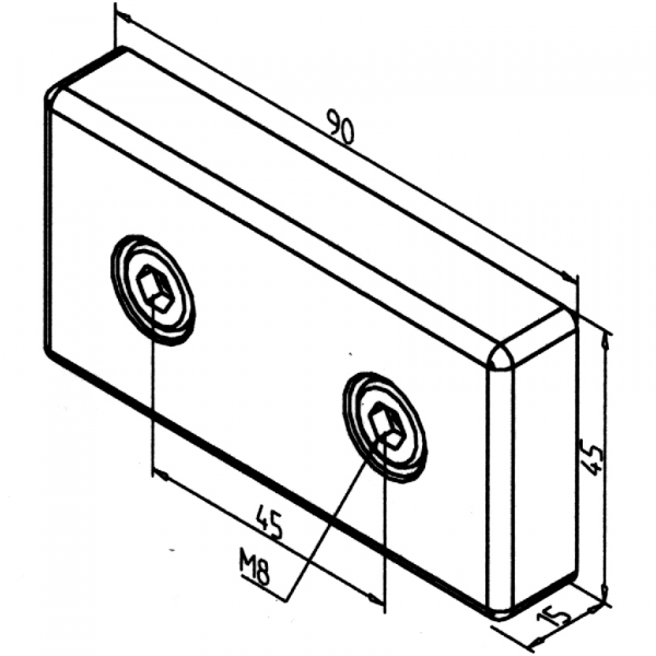 POVEZOVALNA PNEVMATSKA PLOŠČA 45X90