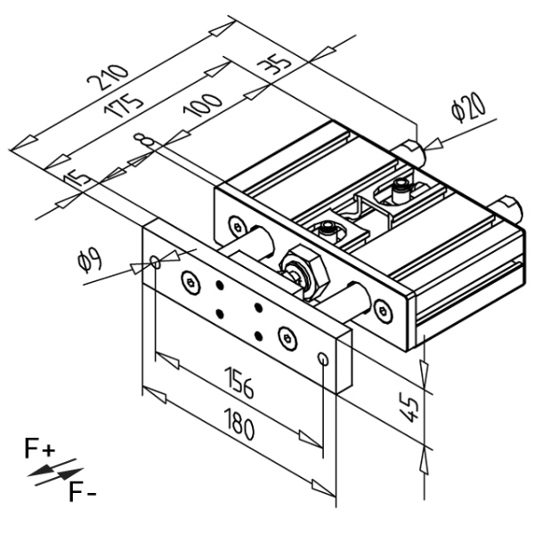 DVIŽNA ENOTA PNEVMATSKA HOD 15mm