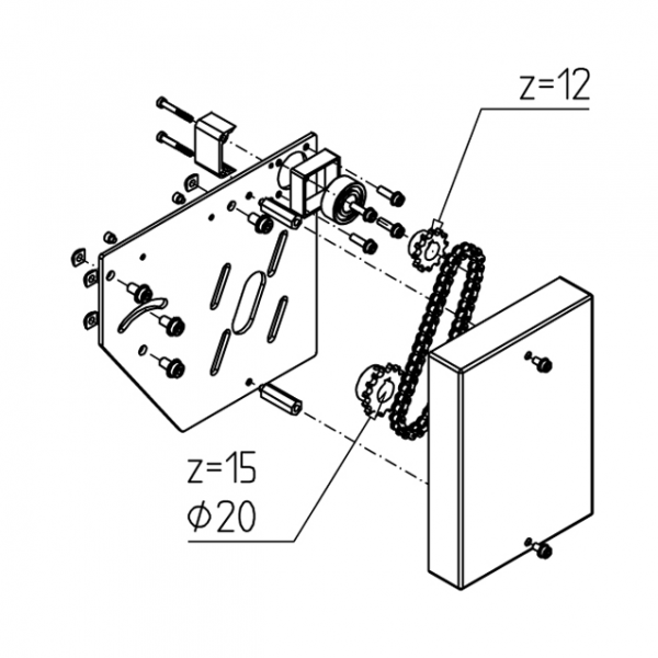 MOTOR MOUNTING KIT 45 D20