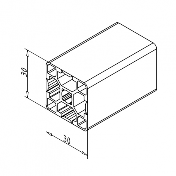 PROFIL 30X30 G