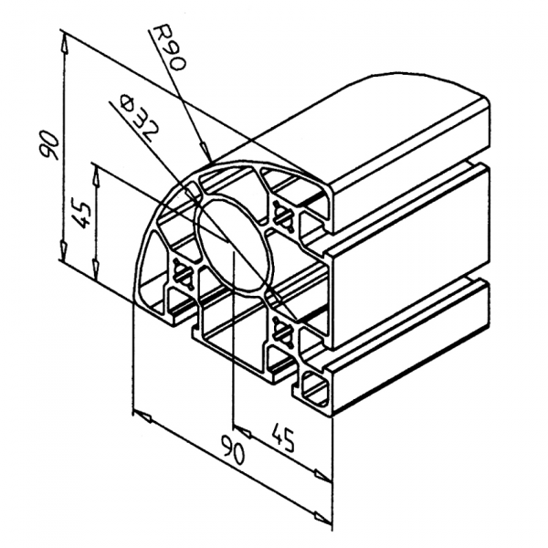 Profile 90 R 90°