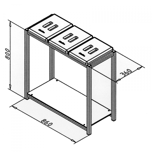 LOČILNIK ODPADKOV 3 KOS