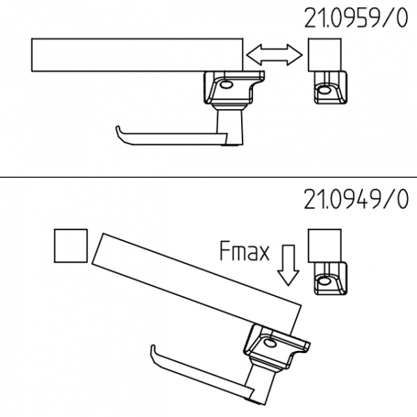 KOMBINIRANO ZAPIRALO Z ROČAJEM 30