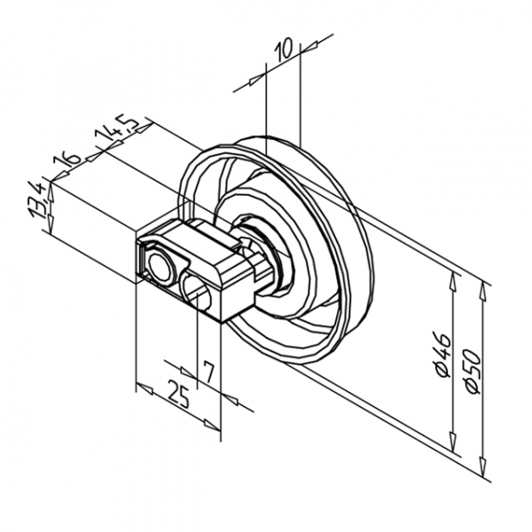 SET LEŽAJEV ZA VALJ  S 25