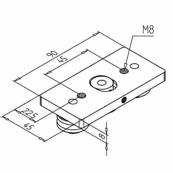 VOZIČEK LINEARNI LR 6 COMPACT NERJAVEČ