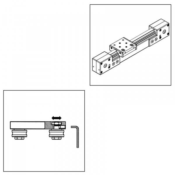 VOZIČEK LINEARNI LR 6 Z NERJAVEČ