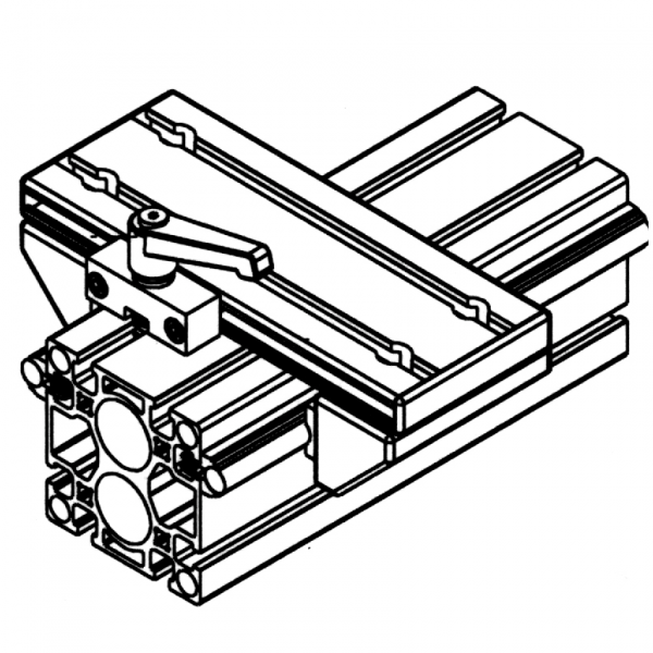VOZIČEK LINEARNI LWG 45/45°- 45 Z ZAVORO ZGORAJ