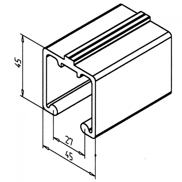 Sliding door profile