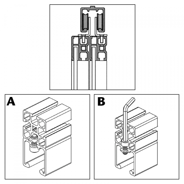 Sliding door profile