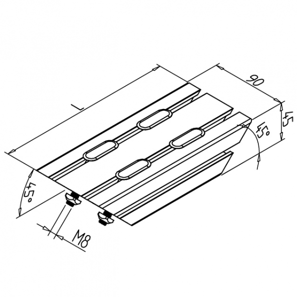 ELEMENT OJAČITVENI 90 L=360mm