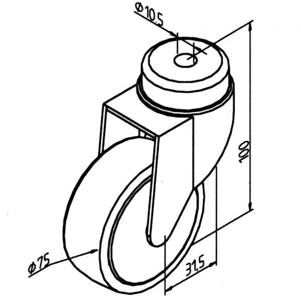 KOLO D75X100 BREZ ZAVORE