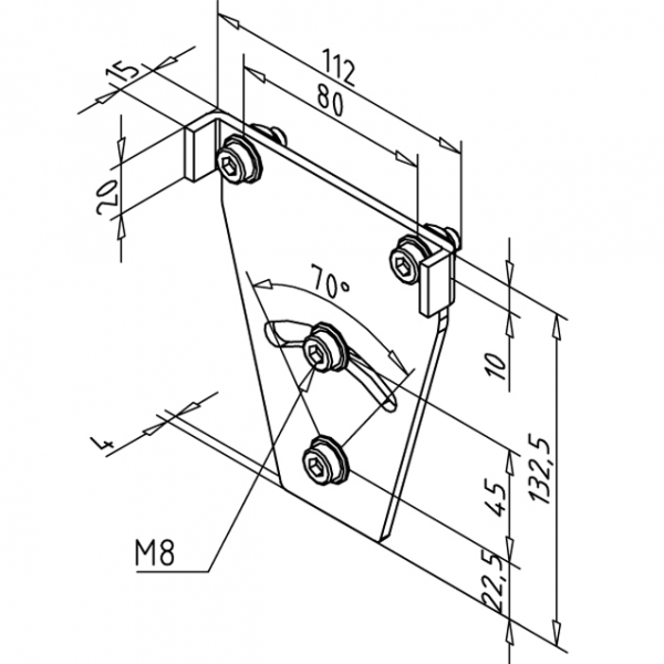 NOSILNO NAGIBNA PLOŠČA ZA TRANSP. - UKRIVLJENA NERJAVEČA