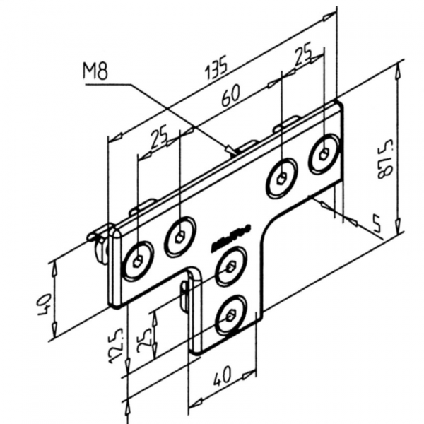 T -PLOŠČICA NERJAVEČA