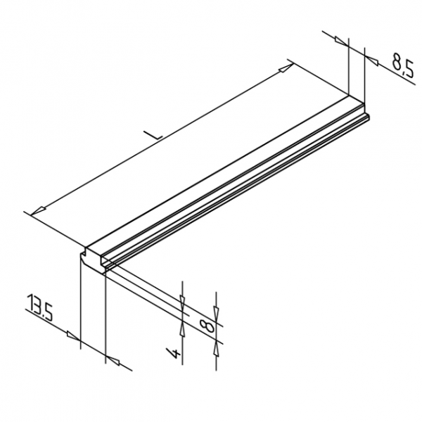 T-SLOT PLOŠČICA PROFIL (NECINKAN)