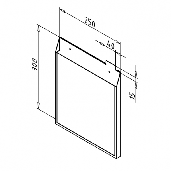 POKONČNI PREDAL ZA A4 DOKUMENTE S PROZORNO STENO